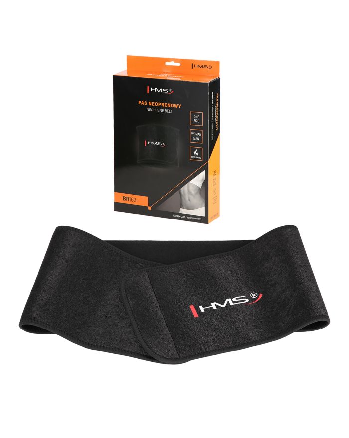 BR163 PAS NA BRZUCH WYSZCZUPLAJĄCY BLACK ONE SIZE HMS