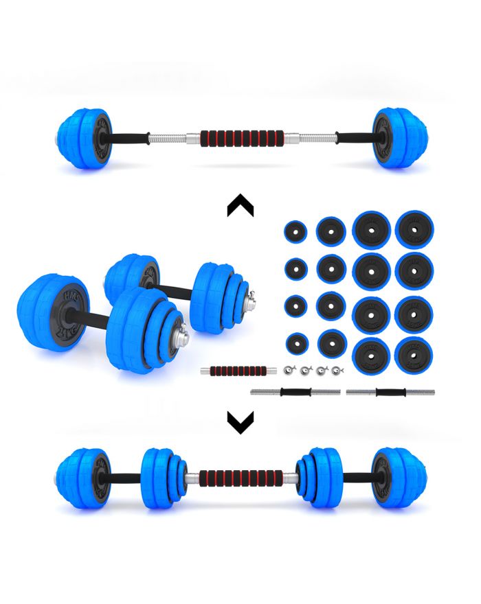 SGG30 BAR SZTANGIELKI REGULOWANE GUMOWANE 30KG HMS