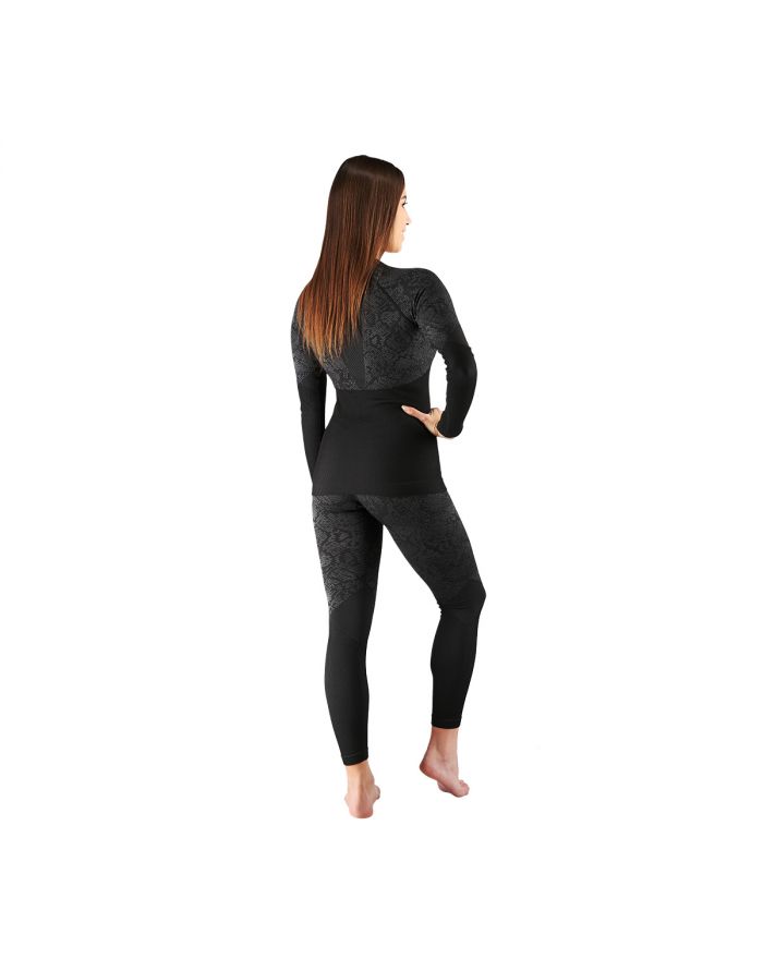 BTS0062 SPODNIE TERMOAKTYWNE CZARNE DAMSKIE S/M ROSA NILS