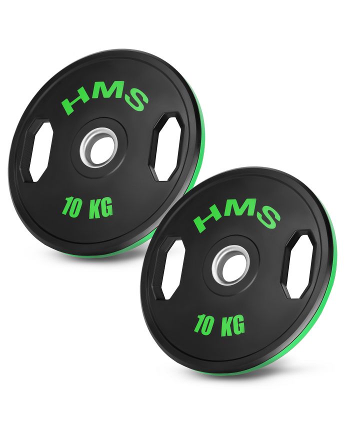 TOG10 2 x 10 KG TALERZ OLIMPIJSKI OGUMOWANY 2 x 10 KG HMS