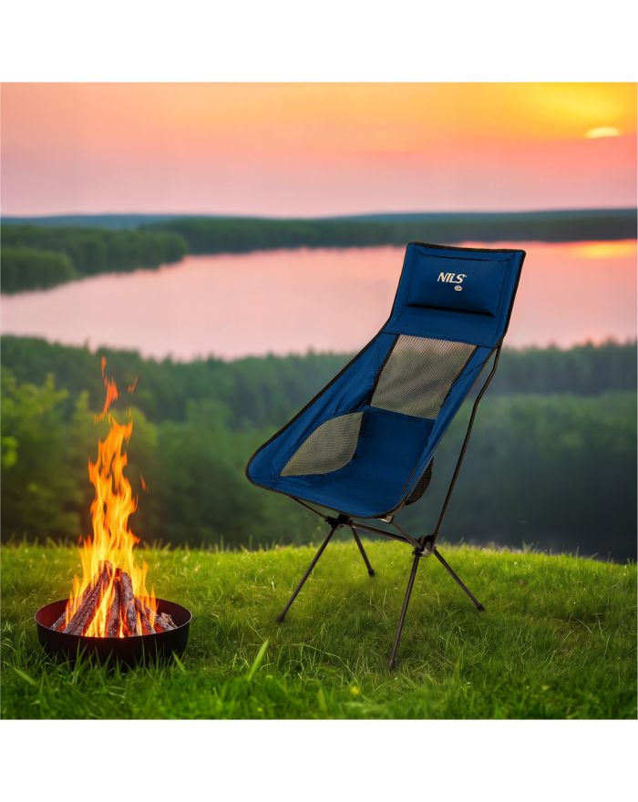 NC3322 KRZESŁO SKŁADANE ULTRALIGHT GRANATOWE NILS CAMP