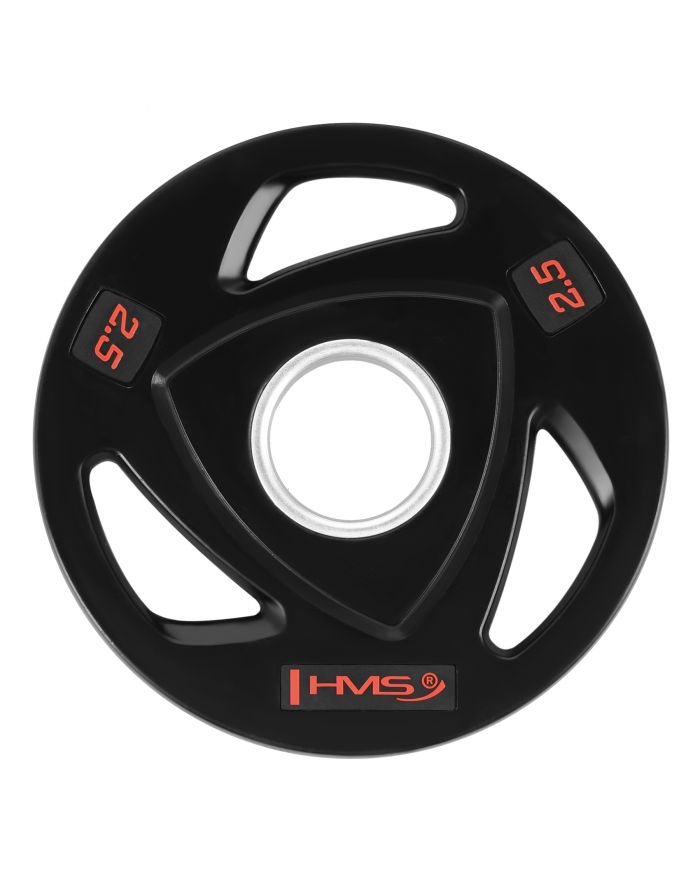 TOX02 CZARNY TALERZ OLIMPIJSKI OGUMOWANY 2.5 KG HMS