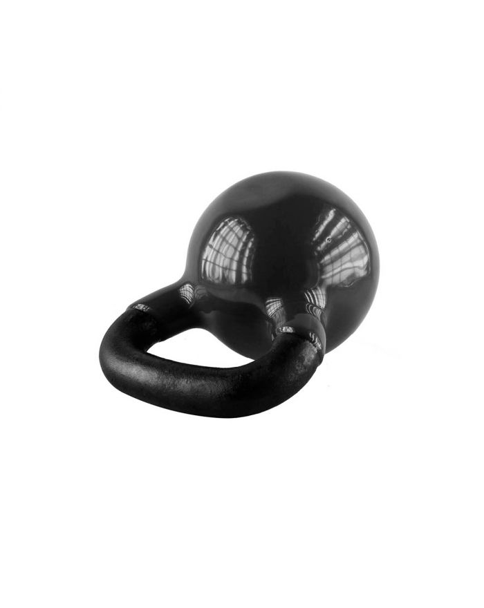 KNV04 BLACK KETTLEBELL ŻELIWNY POKRYTY WINYLEM HMS