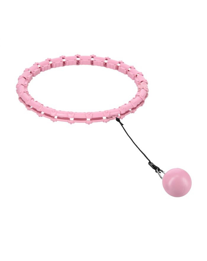 HHW02 HULA HOP LIGHT PINK Z WYPUSTKAMI I OBCIĄŻNIKIEM HMS