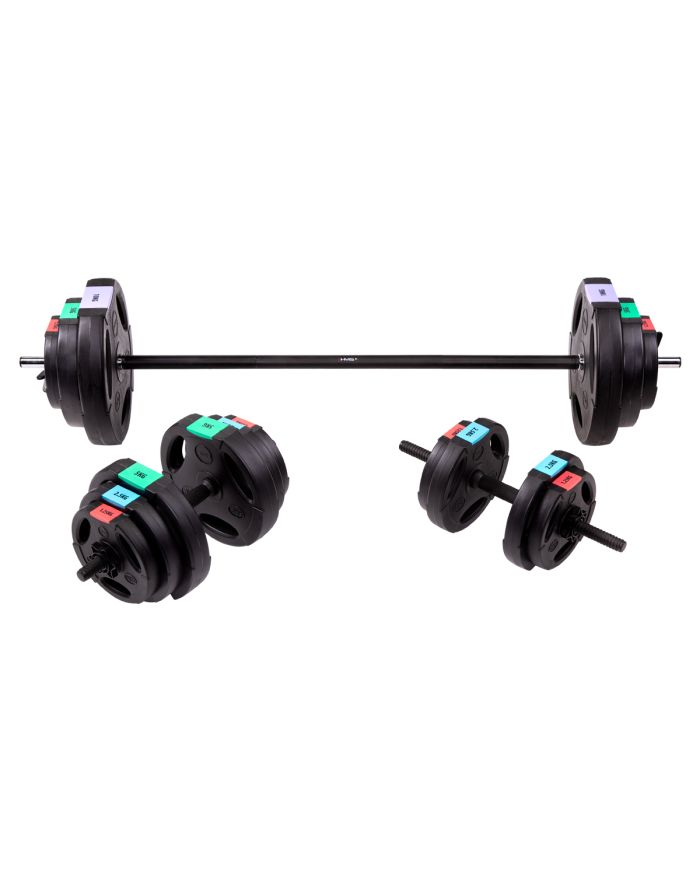 SGSP60 SET SZTANGA I SZTANGIELKI KOMPOZYT 62 KG HMS