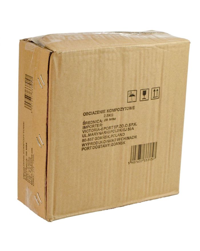 OBCIĄŻENIE BETONOWE 2,5 KG ENERO FIT FI26,5