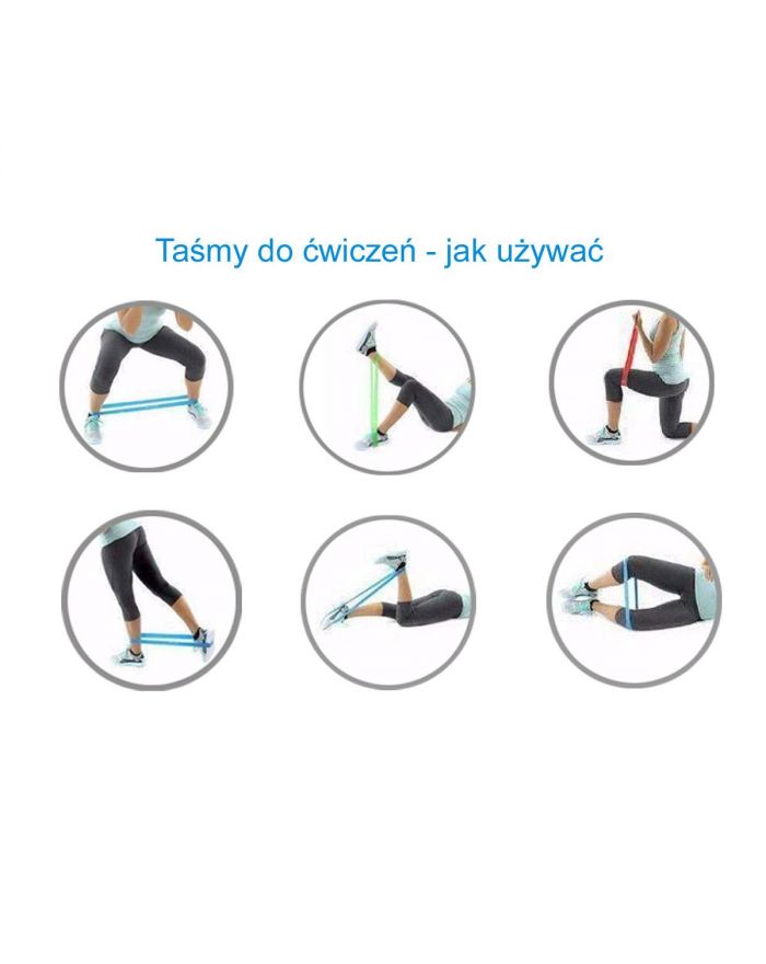 GUMA TAŚMA OPOROWA POWER BAND 2,5-7,5KG ŻÓŁTA ENERO FIT
