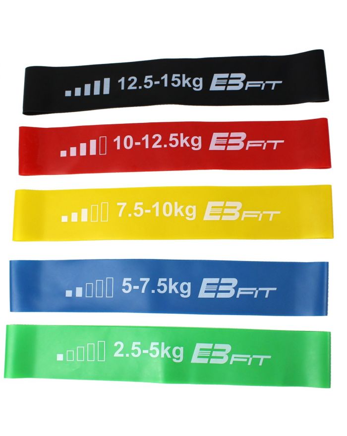 ZESTAW GUM DO ĆWICZEŃ FITNESS CROSSFIT MINI BAND 5W1 ENERO FIT