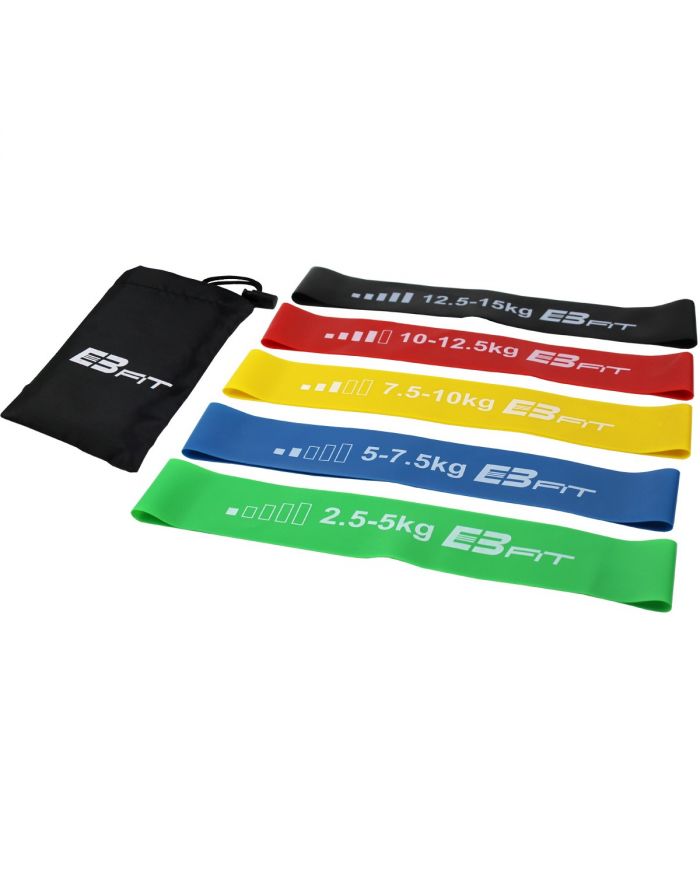 ZESTAW GUM DO ĆWICZEŃ FITNESS CROSSFIT MINI BAND 5W1 ENERO FIT