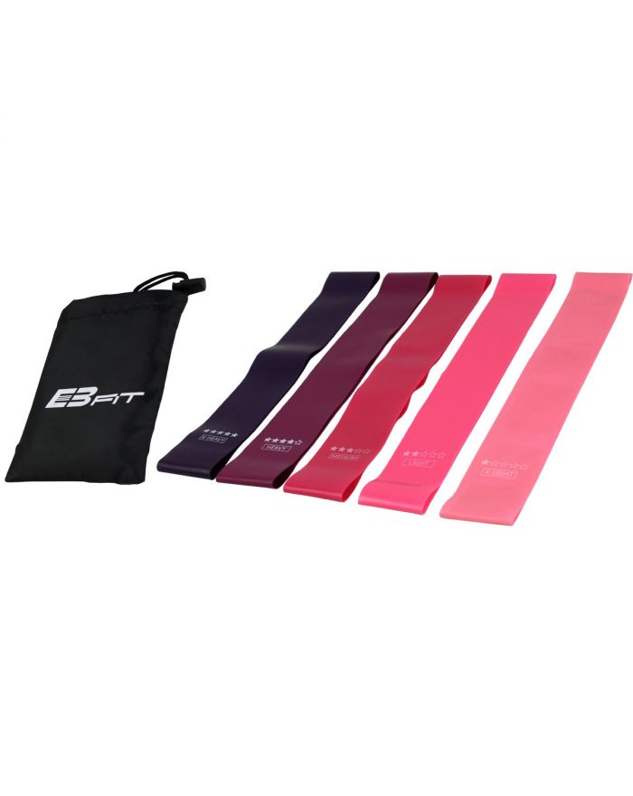 ZESTAW GUM DO ĆWICZEŃ FITNESS CROSSFIT MINI BAND 5W1 ENERO FIT