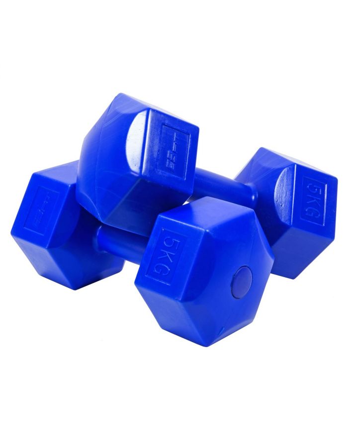 ZESTAW HANTLI KOMPOZYTOWYCH 2x5 KG ENERO FIT