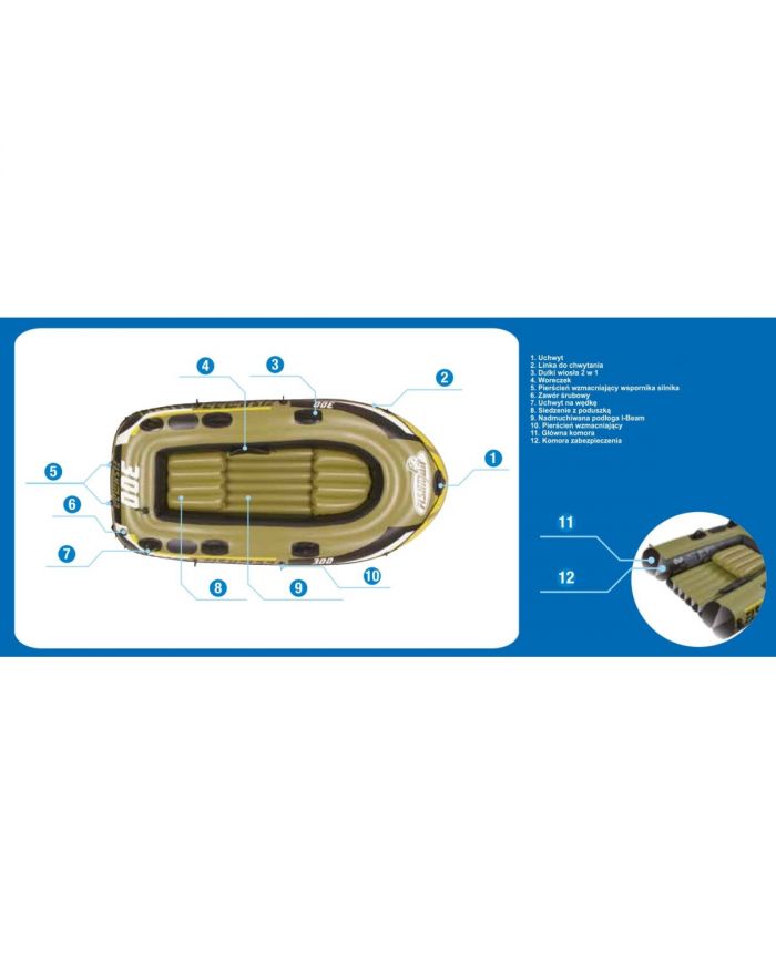 PONTON FISHMAN 300 SET 252x125x26CM 07208-1
