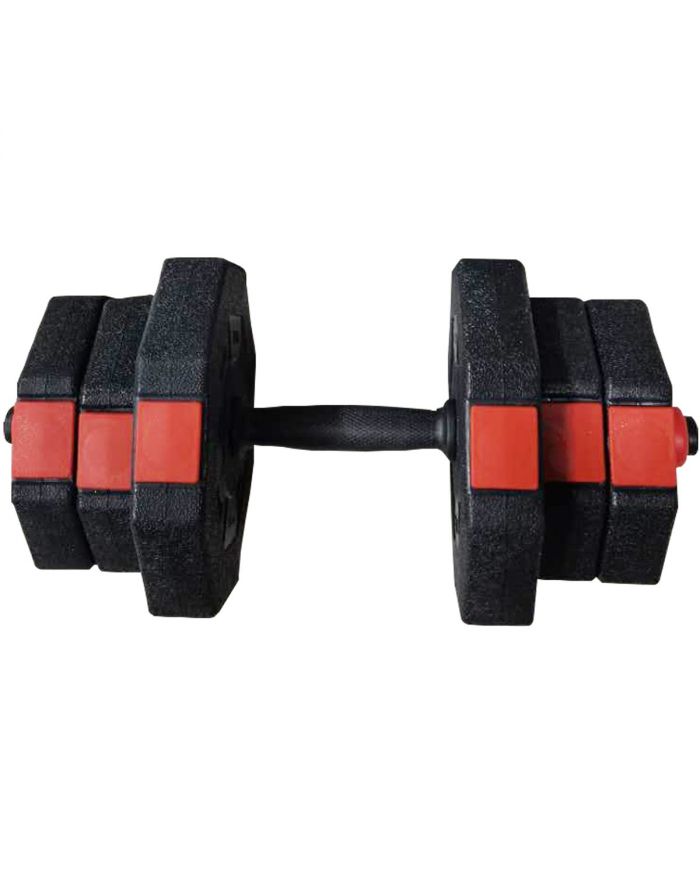 REGULOWANE HANTLE TRENINGOWE 2x10KG Z FUNKCJĄ SZTANGI ENERO FIT