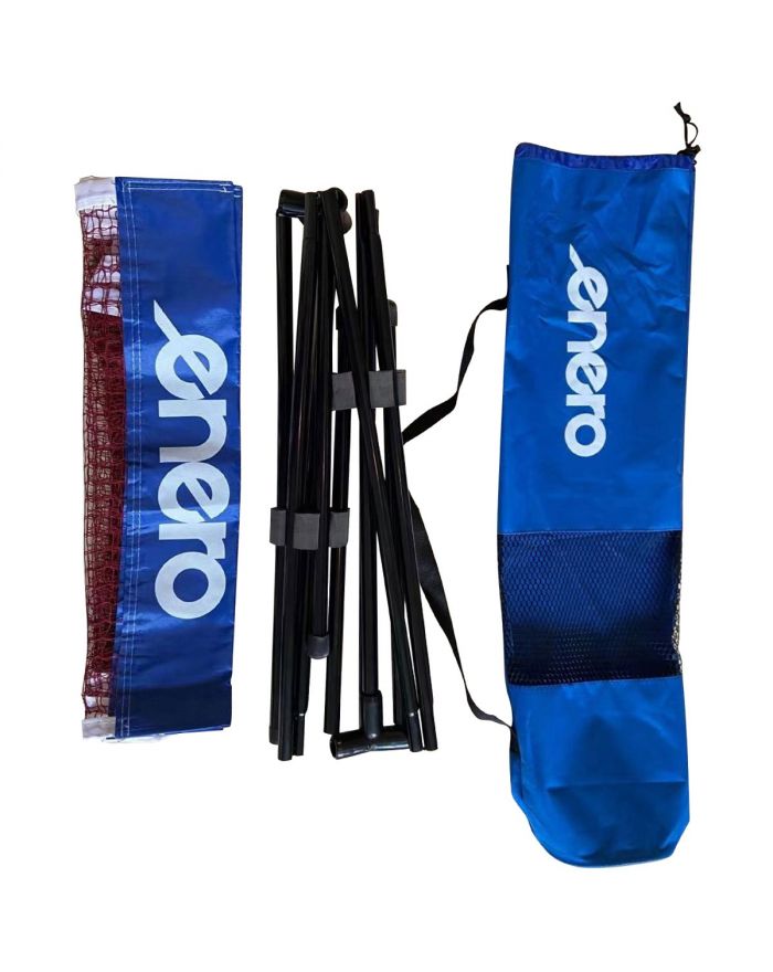 SIATKA ZE SŁUPKAMI ENERO 310X73CM 2W1 DO TENISA ZIEMNEGO, SIATKONOGI