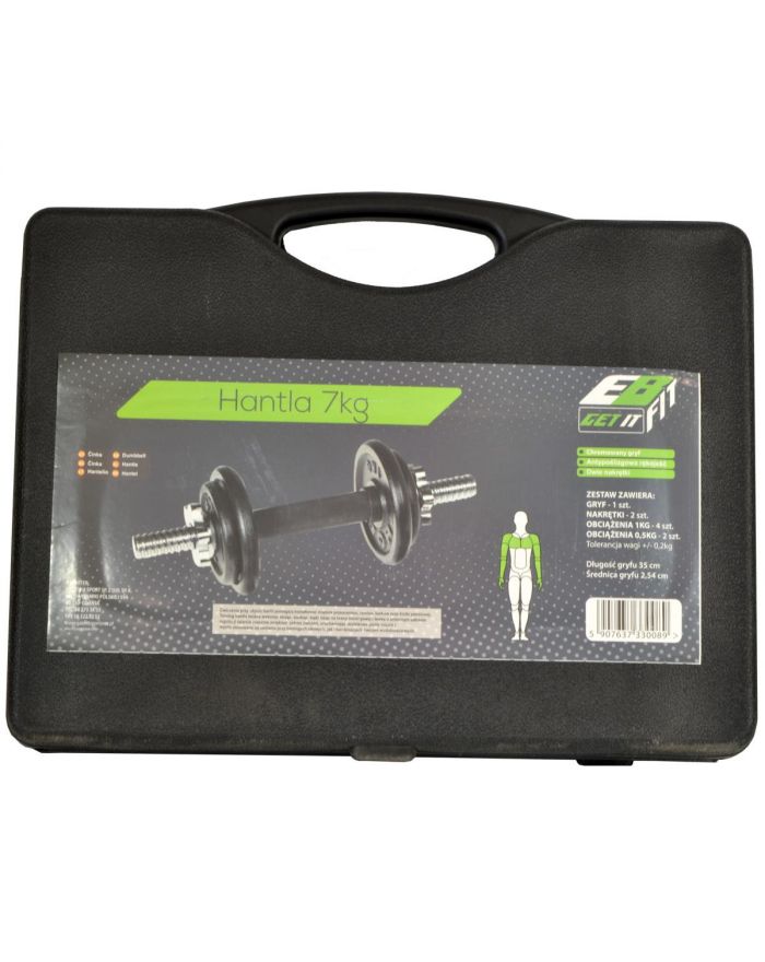HANTLA ŻELIWNA 7 KG WALIZKA EB FIT