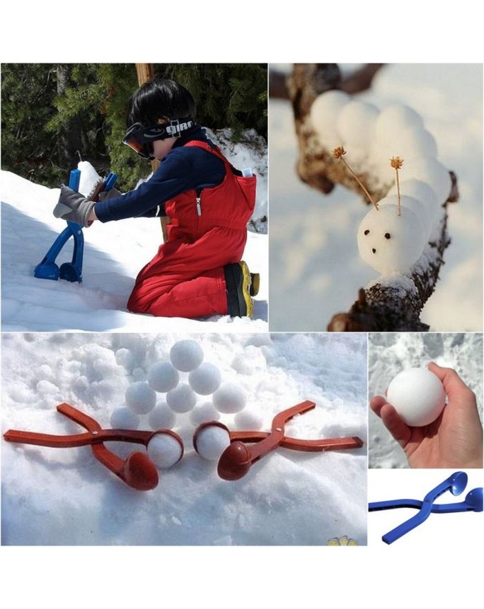 ŚNIEŻKOMAT- SNOWBALL DO ROBIENIA KULEK ŚNIEŻNYCH POJEDYNCZY CZERWONY