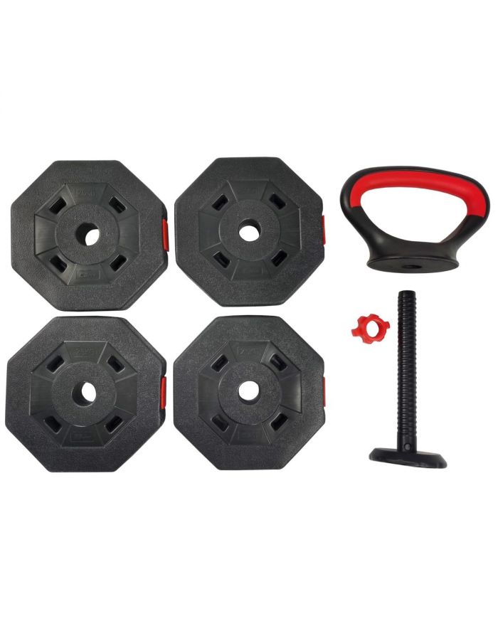 HANTLA KOMPOZYTOWA KETTLEBELL 10KG (4x2,5KG) EB FIT