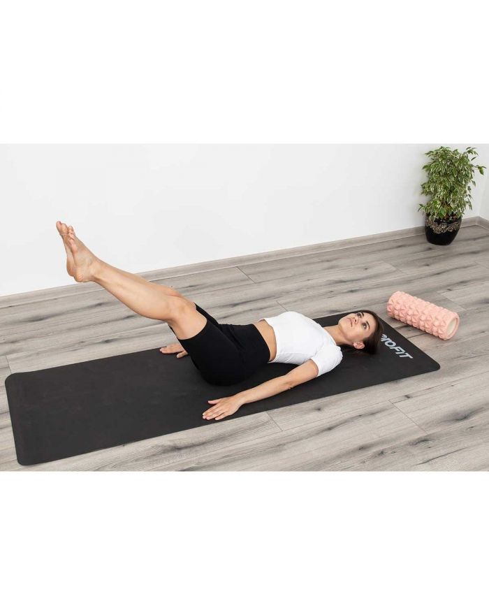 MATA DO JOGI I FITNESS TPE ANTYPOŚLIZGOWA CZARNO-SZARA ENERO FIT