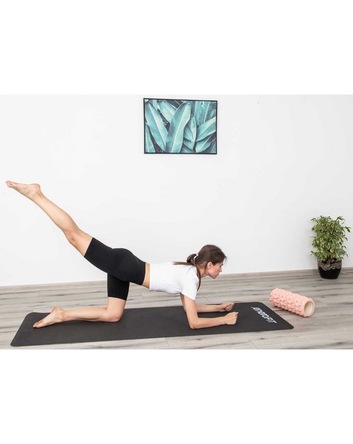 MATA DO JOGI I FITNESS TPE ANTYPOŚLIZGOWA CZARNO-SZARA ENERO FIT