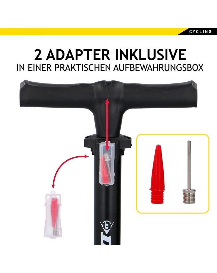 POMPKA WARSZTATOWO  ROWEROWA DUNLOP 174psi (12bar)