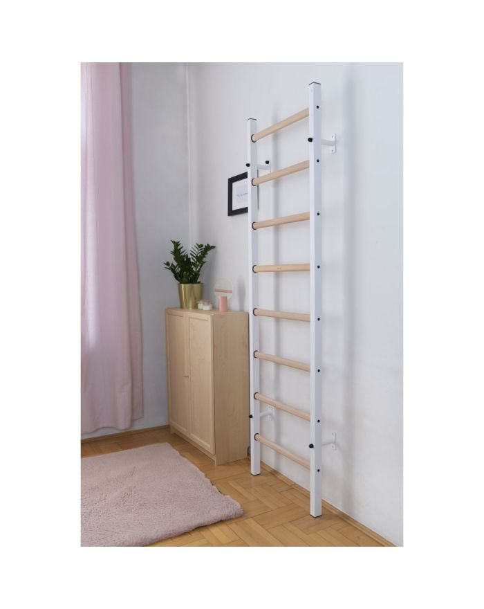 DRABINKA GIMNASTYCZNA DREWNIANO METALOWA NA 4 UCHWYTY BENCHK 200W