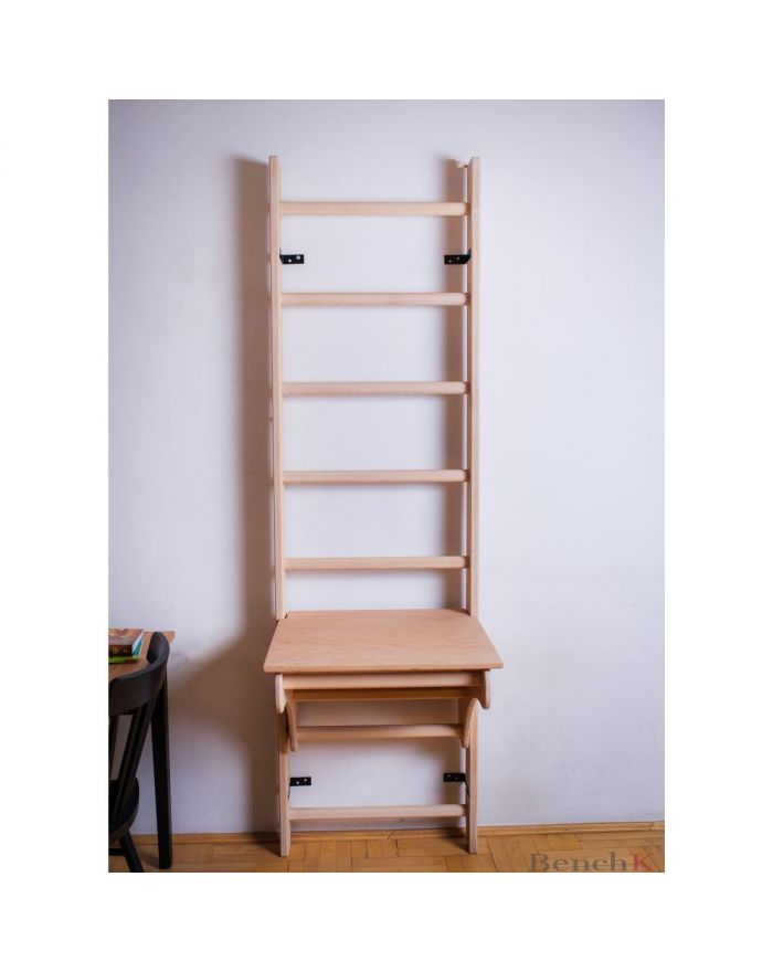 DRABINKA Z DREWNIANYM DO PODCIĄGANIA Z BIURKIEM BENCHK 112