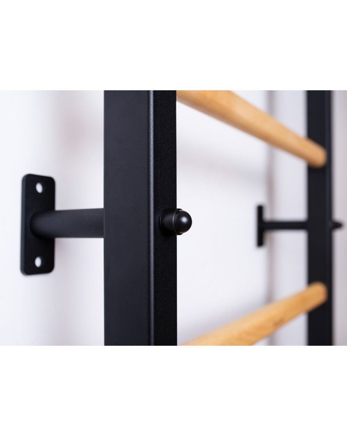 DRABINKA GIMNASTYCZNA DREWNIANO METALOWA Z DREWNIANYM DRĄŻKIEM I AKCESORIAMI BENCHK 221B A076