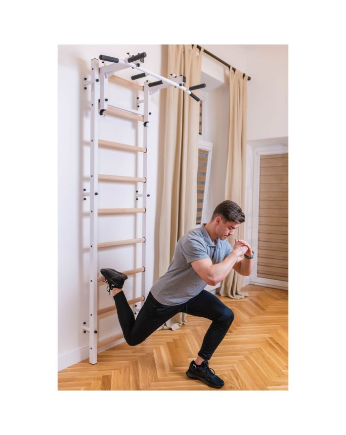 DRABINKA GIMNASTYCZNA Z REGULOWANYM METALOWYM DRĄŻKIEM 731W BENCHK