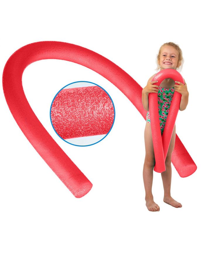 MAKARON NOODLE DO NAUKI PŁYWANIA NA BASEN COMFY CZERWONY