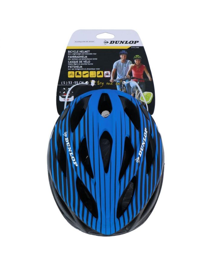 KASK ROWEROWY REGULOWANY NIEBIESKI DUNLOP R.S