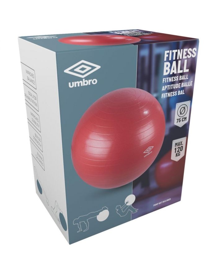 PIŁKA FITNESS 75CM RED UMBRO