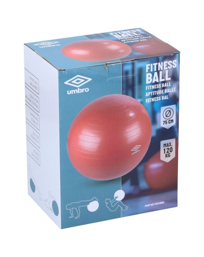 PIŁKA FITNESS 75CM RED UMBRO