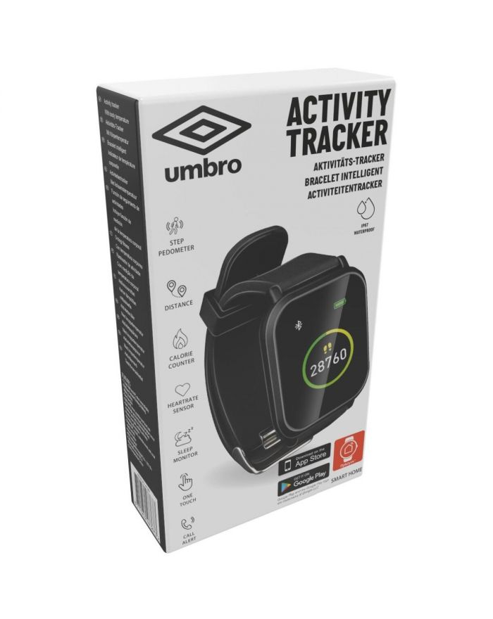 OPASKA ZEGAREK MONITORUJĄCY CZARNY KWADRATOWY UMBRO