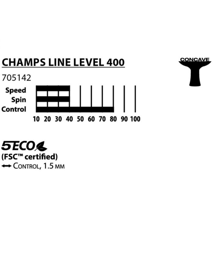 RAKIETKA DO TENISA STOŁOWEGO CHAMPS LINE 400 FSC DONIC