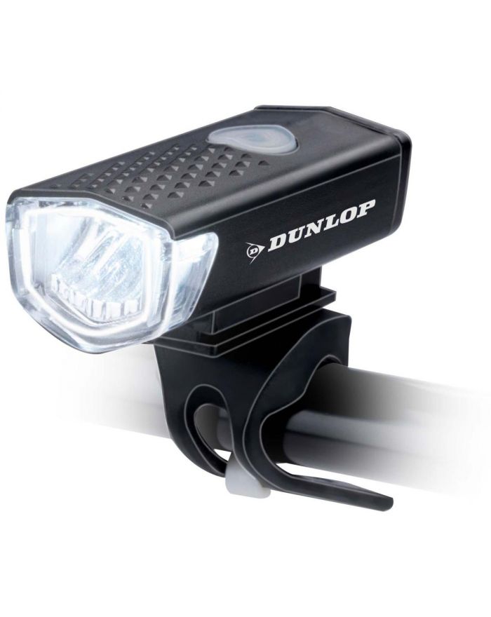 ZESTAW LAMP ROWEROWYCH LED PRZÓD I TYŁ ŁADOWANIE USB DUNLOP