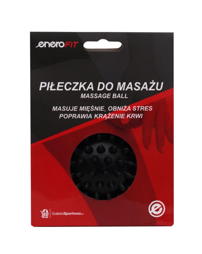 PIŁECZKA DO MASAŻU 7CM CZARNA HARD ENERO FIT