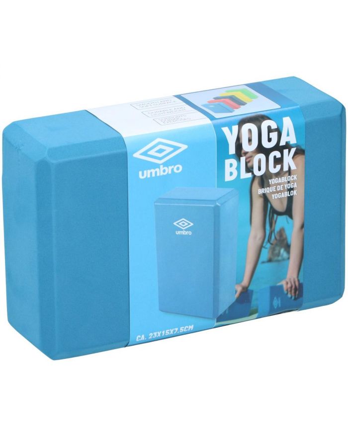 BLOK KOSTKA DO ĆWICZEŃ JOGA PILATES FITNESS UMBRO NIEBIESKI