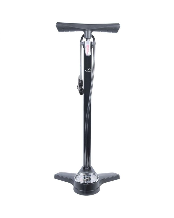 POMPKA WARSZTATOWO ROWEROWA 180PSI (12BAR) Z MANOMETREM XQMAX PRO