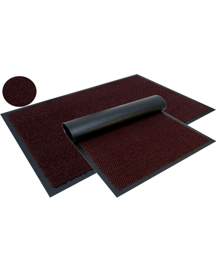 WYCIERACZKA DO BUTÓW CHŁONNA MATA WEJŚCIOWA ZONE 60X90CM CZERWONA