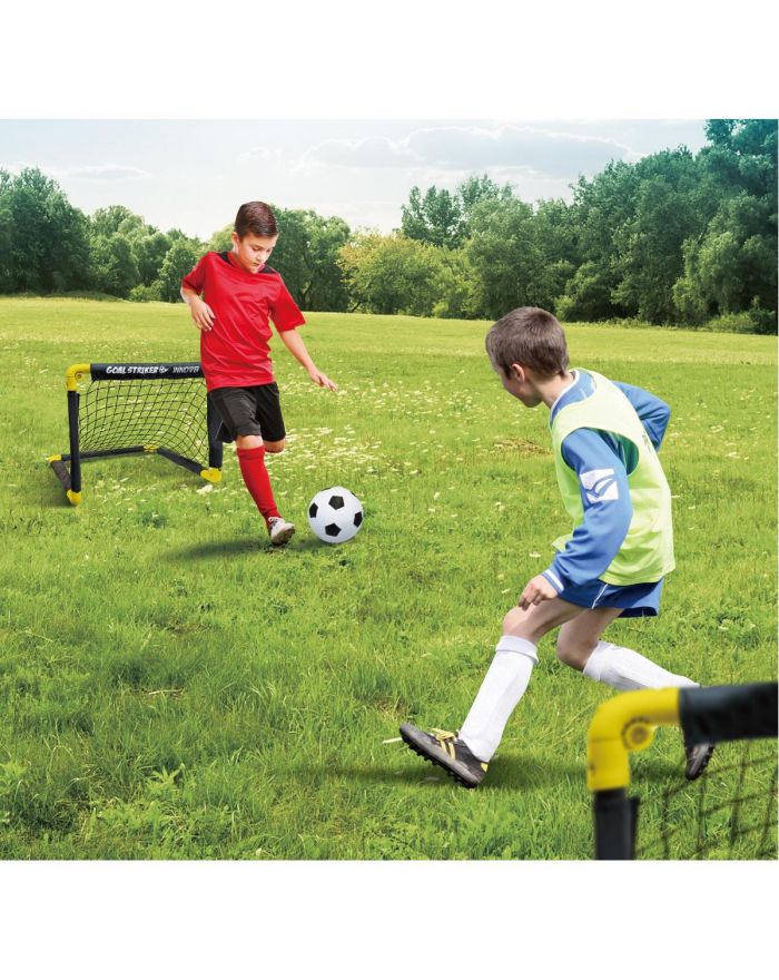 ZESTAW 2 BRAMEK SKŁADANYCH 50x44x44CM Z SIATKĄ PIŁKA I POMPKA