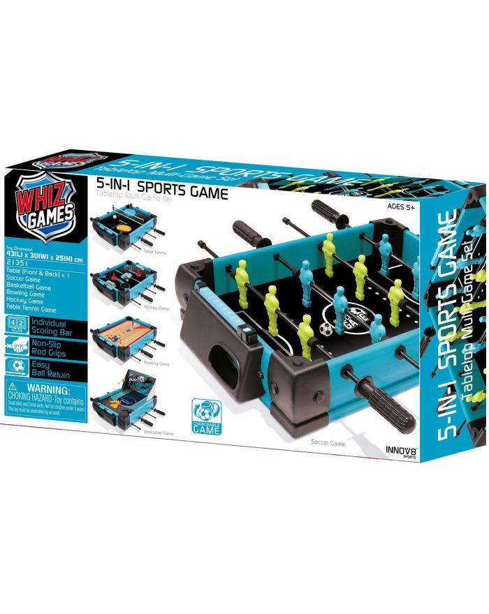 PIŁKARZYKI TENIS STOŁOWY CYMBERGAJ KRĘGLE KOSZYKÓWKA 5W1