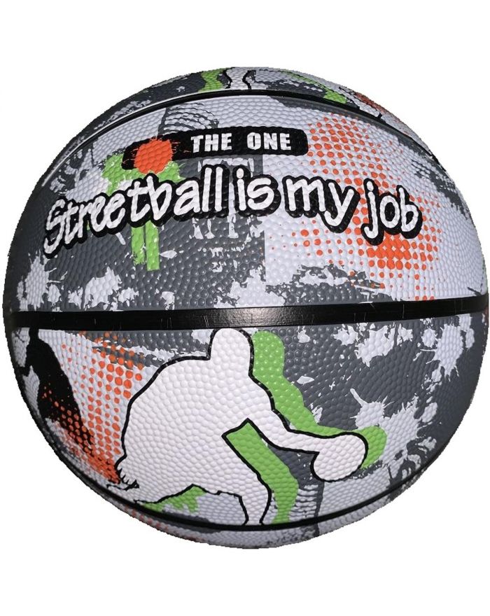 PIŁKA DO KOSZYKÓWKI ENERO SOLID R.7 SZARO-BIAŁA