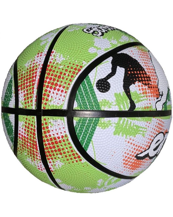 PIŁKA DO KOSZYKÓWKI ENERO SOLID R.7 ZIELONO-BIAŁA