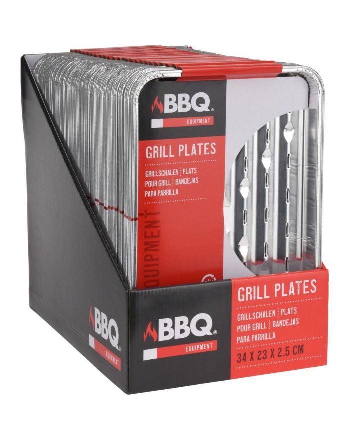 ALUMINIOWE TACKI NA GRILLA 34x23CM 4SZT