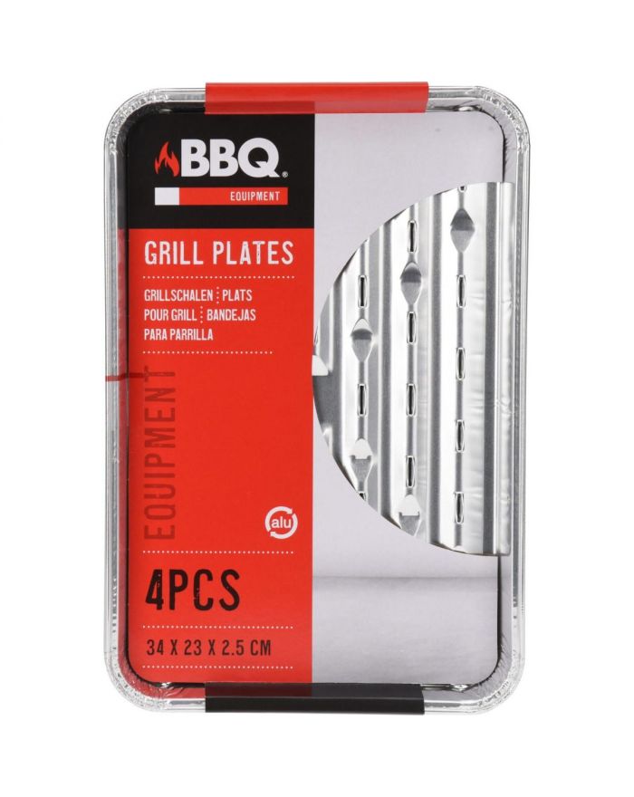 ALUMINIOWE TACKI NA GRILLA 34x23CM 4SZT