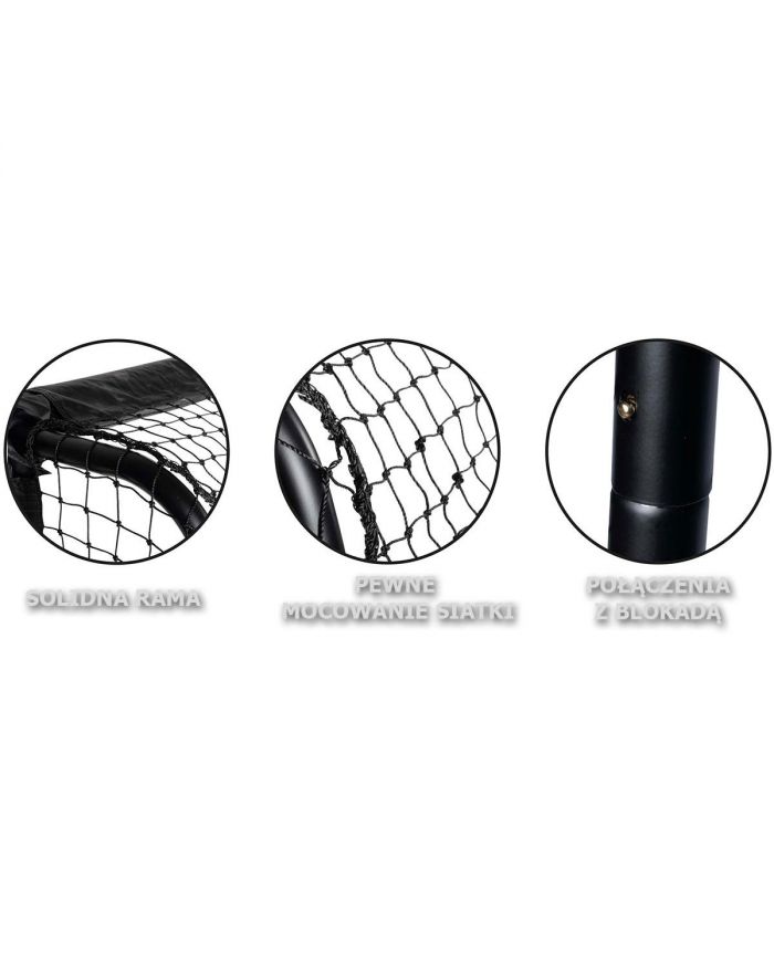 BRAMKA DO PIŁKI NOŻNEJ Z SIATKĄ 180x120x60CM ENERO PRO