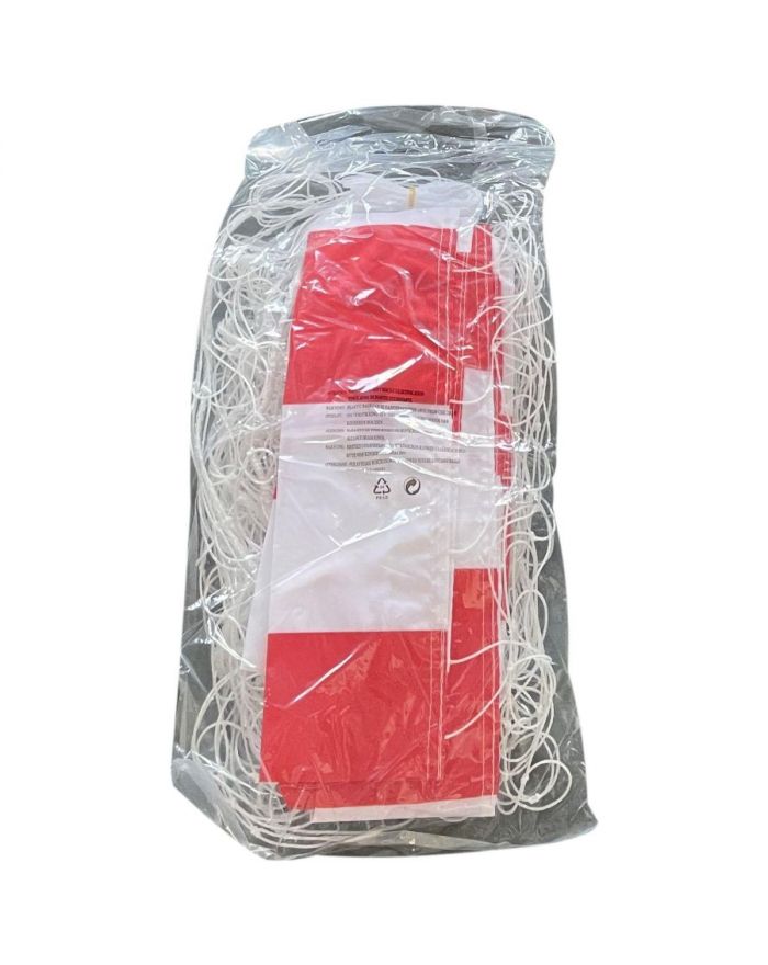 SIATKA DO BRAMKI 300x160x90CM BIAŁO-CZERWONA ENERO