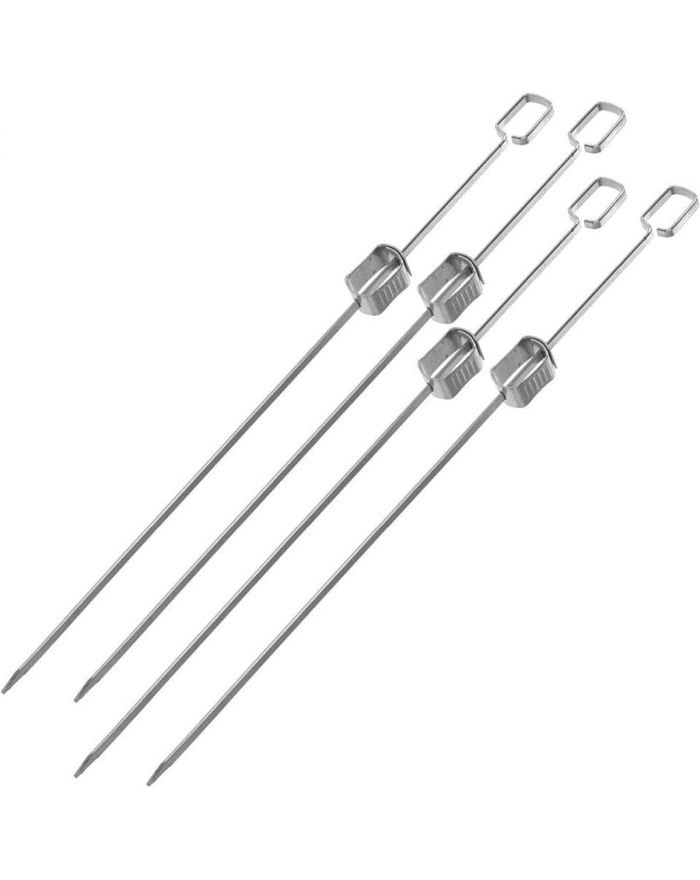 SZPIKULEC DO SZASZŁYKÓW 4SZT 40,5CM STAL NIERDZEWNA