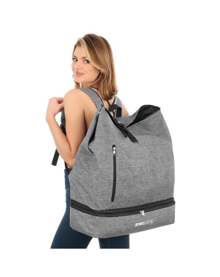 PLECAK Z KOMORĄ TERMOIZOLACYJNĄ SZARY ENERO CAMP