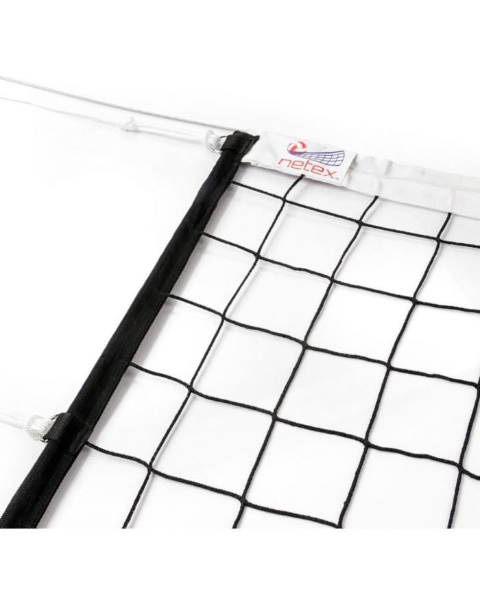 SIATKA DO SIATKÓWKI PROFESJONALNA Z ANTENKAMI CZARNA IV mlw NETEX